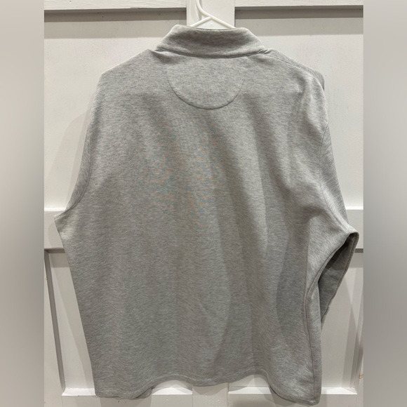 Mizzen+Main Light Gray Zip-Up Sweater - Picture 2 of 3